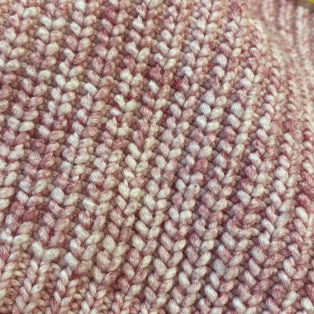 J. Crew Pink Crew Neck Sweater with Ribbed Knit. Size S . Style BF721